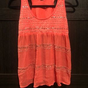 Sparkly Pink sleeveless top